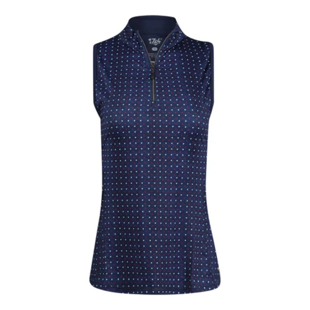 Vienna Sleeveless Zip-Up Top – Sleek & Sporty